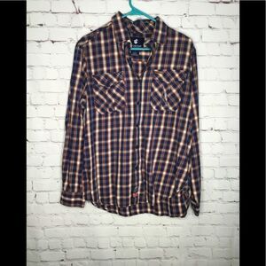 ROCAWEAR‎ Button Up Shirt Mens Long Sleeve